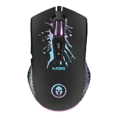 Mouse Gamer Usb Bkt M95 7200 Dpi Rgb Color Negro