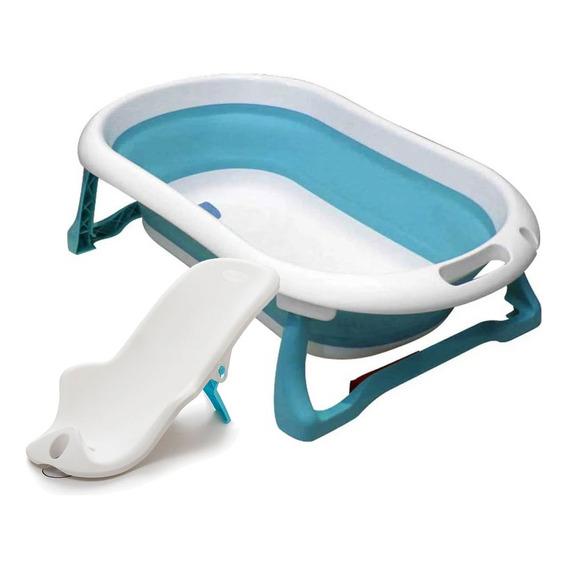 Bañera Bebe Avanti Plegable Patas Manijas Y Tapón + Reductor