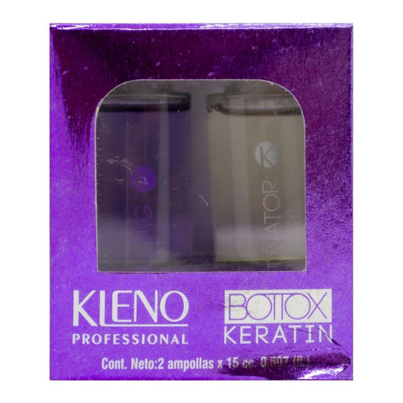 Kleno Bottox Keratin X2 Ampollas Lacios Perfectos Cabello 3c