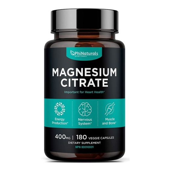 Citrato De Magnesio 400mg X 180