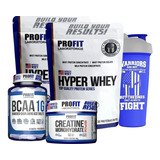 2x Hyper Whey Refil 90 E Conc. + Bcaa+ Creatina +coq Profit