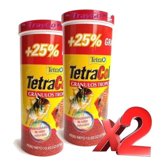 Comida Tetra Color Pez 375gr X2 - g