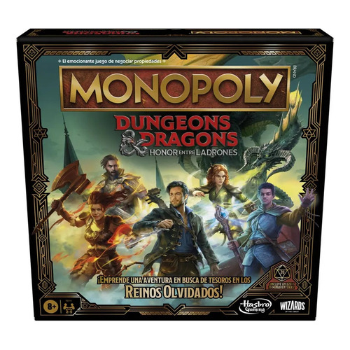 Juego De Mesa Monopoly Dungeon & Dragons Honor Entre Ladrone