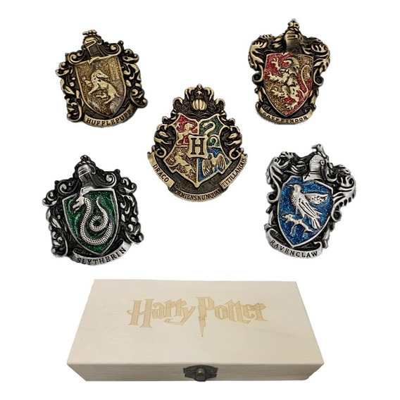 Juego De Broches De Harry Potter Para Regalar, 5 Unidades