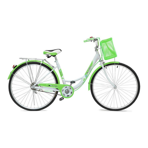 Bicicleta urbana femenina Altera BA RBIKE-002  2019 R26 M 1v freno caliper color verde con pie de apoyo