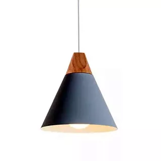 Lampara Colgante Techo Diseño Nordico Metal Madera 