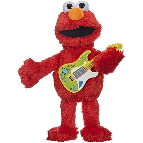 Sesame Street Rock And Rhyme Elmo - Juguete De Peluche De 1. Color Rojo