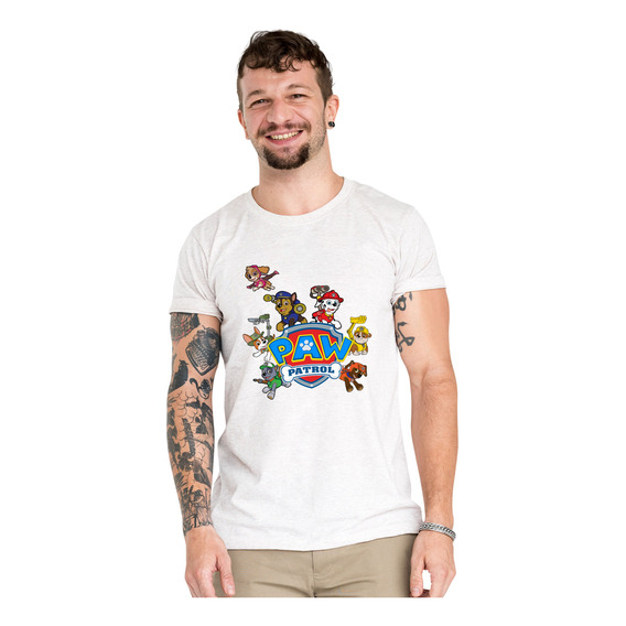 Polera Paw Patrol Cachorros Team Algodon Organico Wiwi