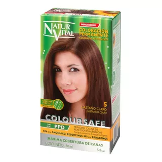 Tintura Permanente Coloursafe Castaño Claro 5 Naturvital