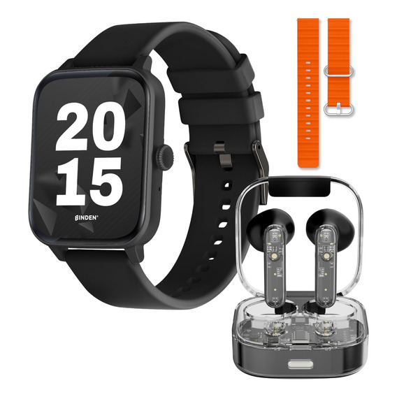 Smartwatch Binden Kulest Kit Reloj Inteligente + Audífonos