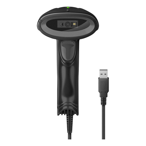 Lector de código de barras con soporte Steren COM-597 USB/RS-232 2D 5V negro