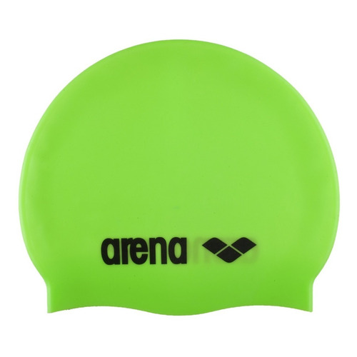 Gorra De Entrenamiento Arena Classic Silicone Color Verde lima Diseño de la tela Liso Talla UNI