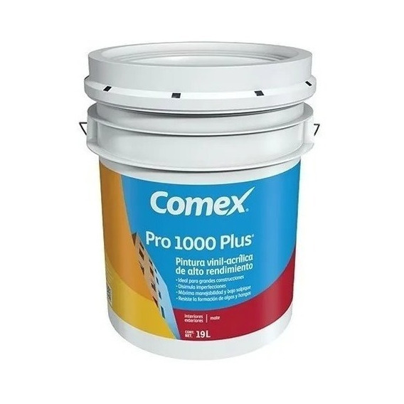 Pintura Vinílica Acrílica Comex Pro1000 Cubeta 19l Int Y Ext