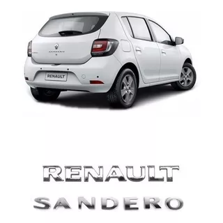 Kit Emblema Letreiro Renault Sandero 13 14 15 16 17 18 19