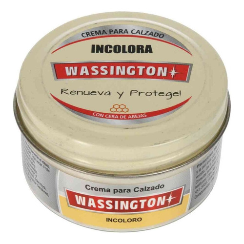 Pomada Crema Para Todos Los Calzados Renueva Wassington 54g