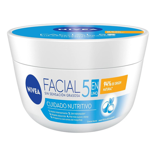 Crema Facial Hidratante NIVEA 5en1 Sensación Ligera 200 ml