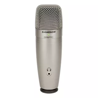 Micrófono Samson C01u Pro Condensador Supercardioide Color Plateado