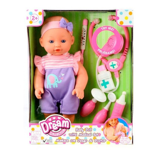 Dream Collection Muñeca 30 Cm Set De Doctor Violeta 17236 Ef