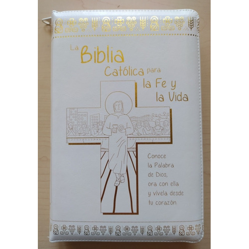 Biblia Catolica Fe Y Vida Jovenes Blanca Estuche Y Separador