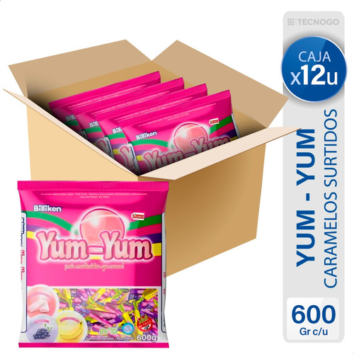 Caja Caramelos Yum - Yum Billiken Surtidos Mas Masticables