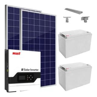 Kit Solar Paneles Sharp 330w Inverter 3kw 3300watts/dia T7