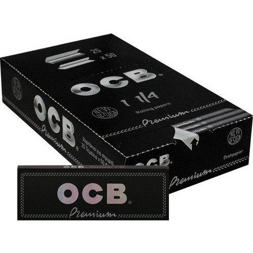 Ocb Papelillo Premium Negro 1 1/4 X25un Csc