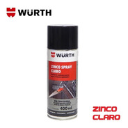 Spray Zinco Claro Anticorrosivo Chapas Wurth 400ml