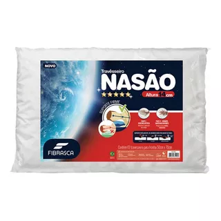 Travesseiro Nasa Nasão Alto 14 Cm Fibrasca