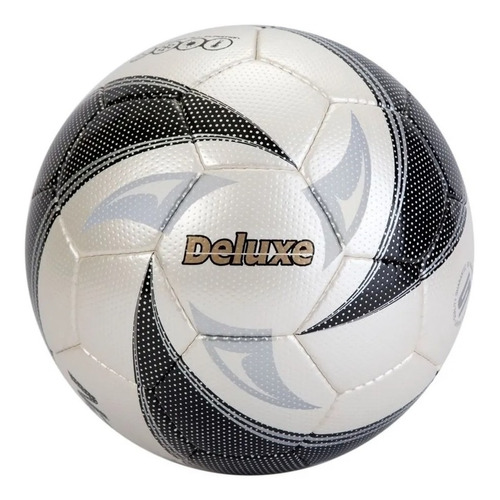 Pelota Futbol Campo N° 5 Nassau Deluxe Profesional Cosida Color Blanco y Negro