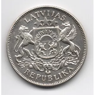 Letonia - 2 Lati 1925 - Km 8 (ref 081)