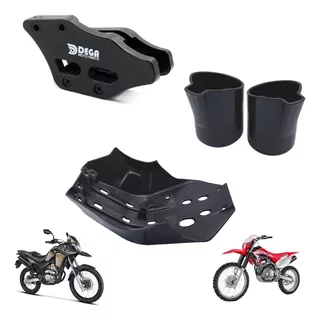 Guia De Corrente Xr 250 Xre 300 + Bengala + Carter Motor 