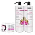 Shampoo Sin Sal Riviera Miel y Orquídeas Para Cabellos Débiles 1L + Acondicionador Sin Sal 1L + Keratina Riviera Ka 350gr