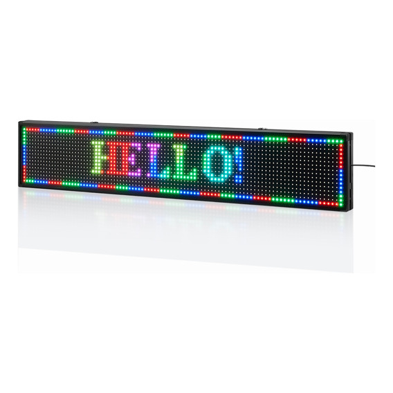 Letrero Led Programable Wifi Publicidad 100x20cm Full Color