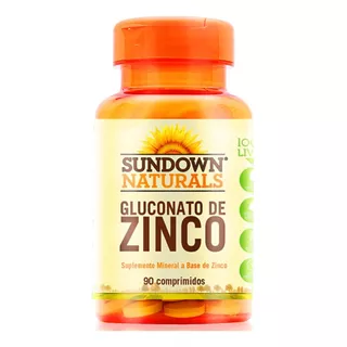 Suplemento Em Comprimidos Sundown Naturals Encapsulados Zinco Sabor Em Pote De 200g 90 Un