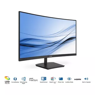 Monitor Philips Pc De 27'' Full Hd - 271e1sca/55 Color Negro