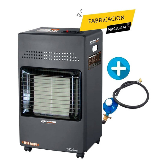 Daewoo Garrafera Dany-113 estufa calefactor color Negro 220V