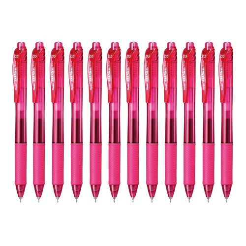 Bolígrafos Pentel Energel Bln105 Tinta Gel Líquida 0.5mm 12u Color de la tinta Rosa