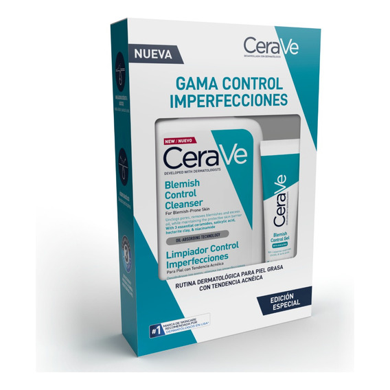Pack Cerave® Control Imperfecciones Limpiador + Gel