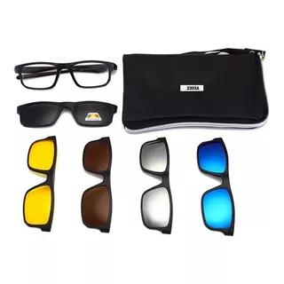 5 En 1 Hawkers Sol Para Hombre Gafas Polarizadas Magnéticas