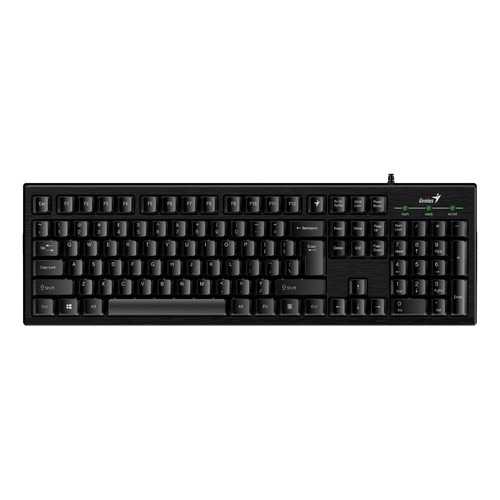 Teclado Genius Smart KB-101 QWERTY inglés US color negro