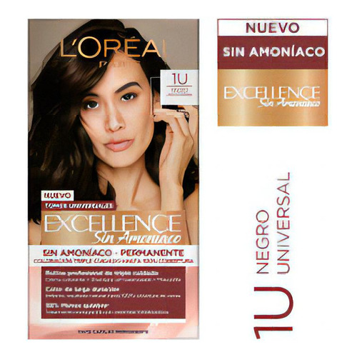  L'Oréal Excellence Coloracion triple cuidado sin amoníaco Rubio Claro Universal 8u