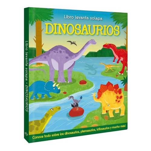 Los Dinosaurios · Libro Didáctico +30 Solapas Datos Curiosos