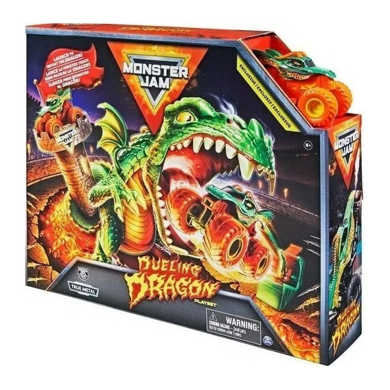 Pista Monster Jam Dragon Escala 1:64 Color Naranja