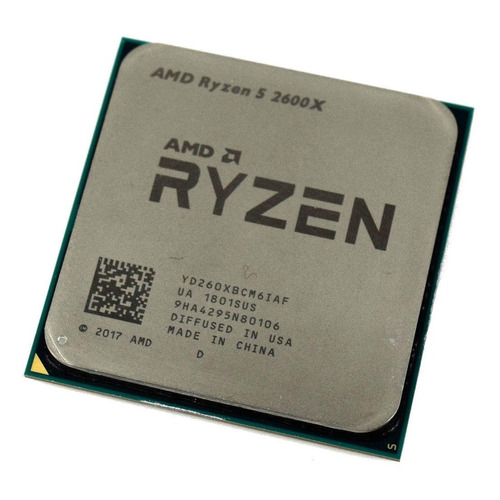 Procesador gamer AMD Ryzen 5 2600X YD260XBCAFBOX  de 6 núcleos y  4.2GHz de frecuencia con gráfica integrada