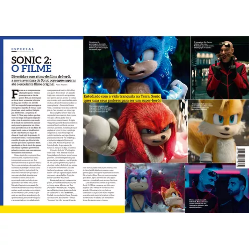 Revista superpôster - Sonic: o filme - EUROPA - Revista HQ