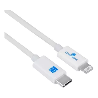 Cable Adaptador Tipo C Lightning Apple Certificado Lexingham Color Blanco