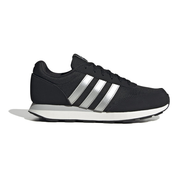 Tenis De Running adidas 60s 3.0 Estilo Deportivo Mujer Color Core Black/silver Met./core White Diseño De La Tela Liso Talla 24.5