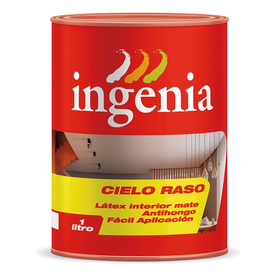 Cielo Raso Ingenia Látex Interior Mate X 1 L Color Blanco