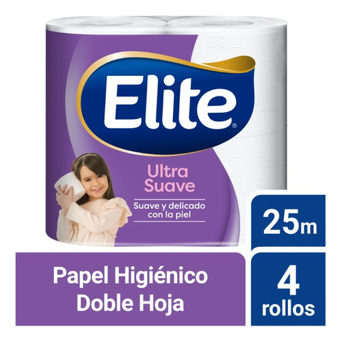 Papel Higiénico Elite Ultra 4 Un 25 Mt