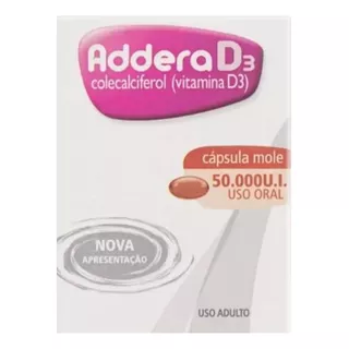 Vitamina D Addera D3 50.000ui 8 Cápsulas Moles/ Revertidos 